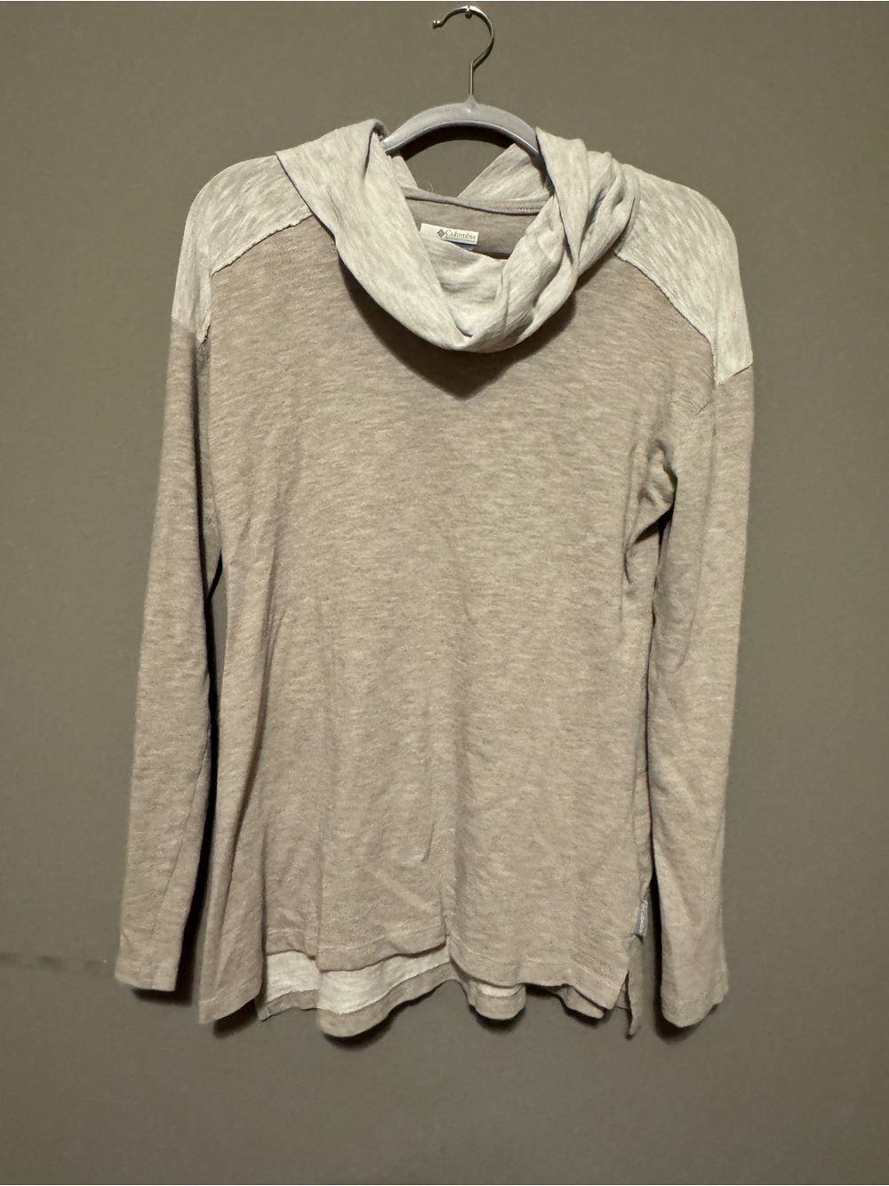 Columbia Light Taupe Knit Hoodie